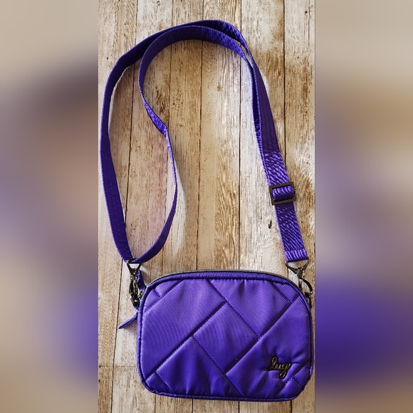 Lug Coupe SE Crossbody Bag Convertible Belt Fanny Pack Violet Purple Nylon NWOT - Picture 2 of 8